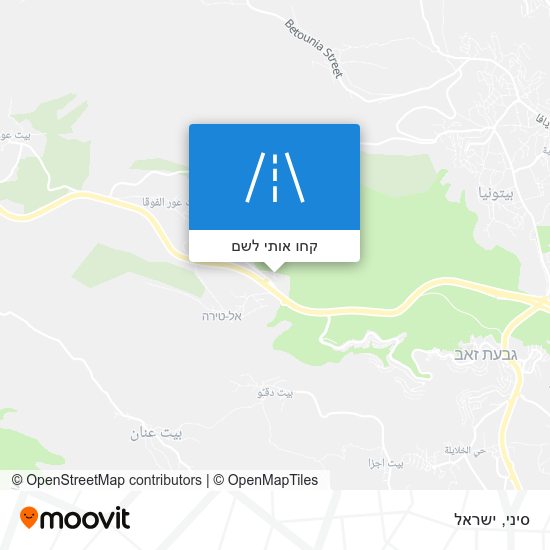 מפת סיני