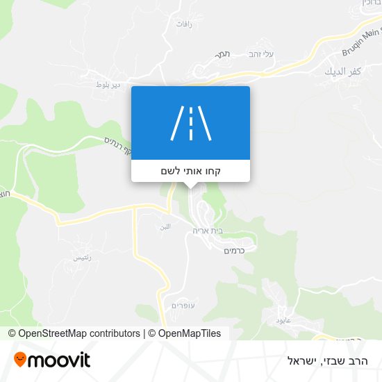 מפת הרב שבזי