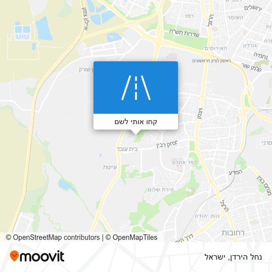 מפת נחל הירדן
