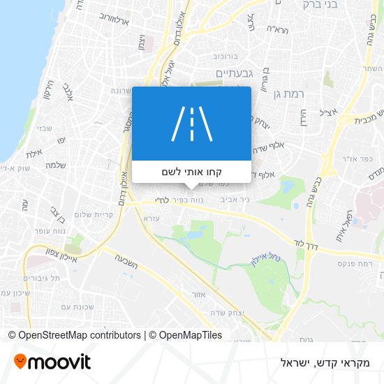 מפת מקראי קדש