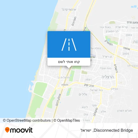 מפת Disconnected Bridge