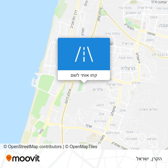 מפת הקרן