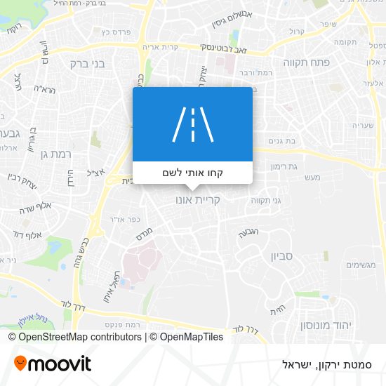 מפת סמטת ירקון
