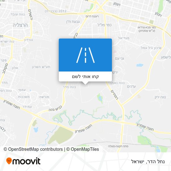 מפת נחל הדר