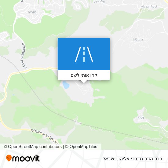 מפת ככר הרב מדרכי אליהו