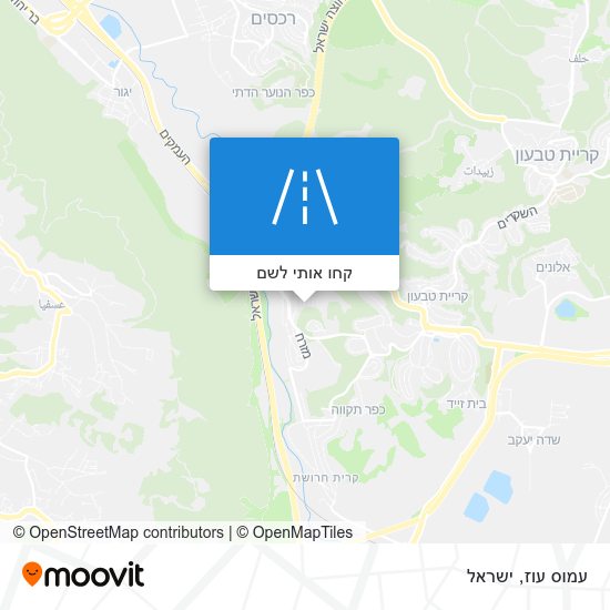 מפת עמוס עוז
