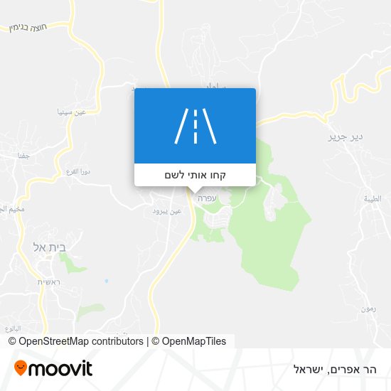 מפת הר אפרים