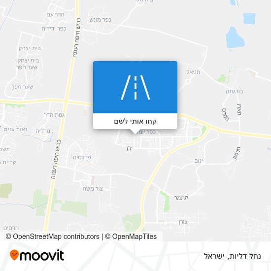 מפת נחל דליות