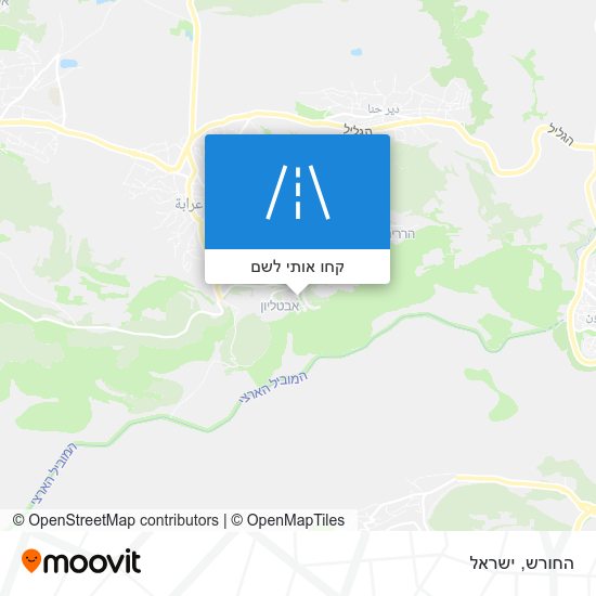 מפת החורש