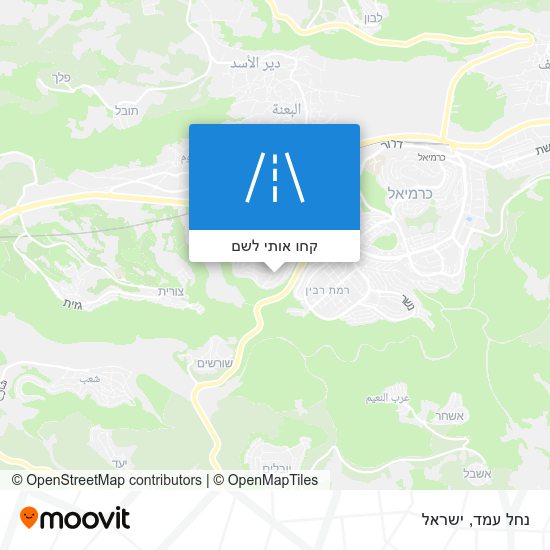 מפת נחל עמד