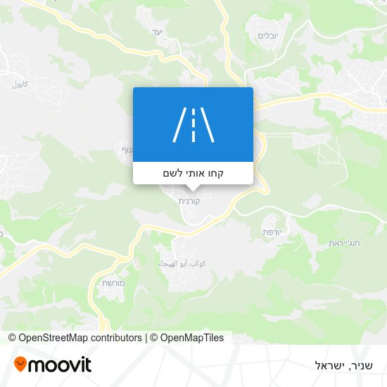 מפת שניר