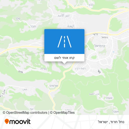 מפת נחל חרוד
