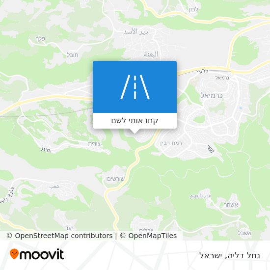 מפת נחל דליה