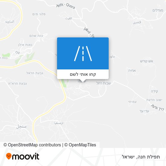מפת תפילת חנה