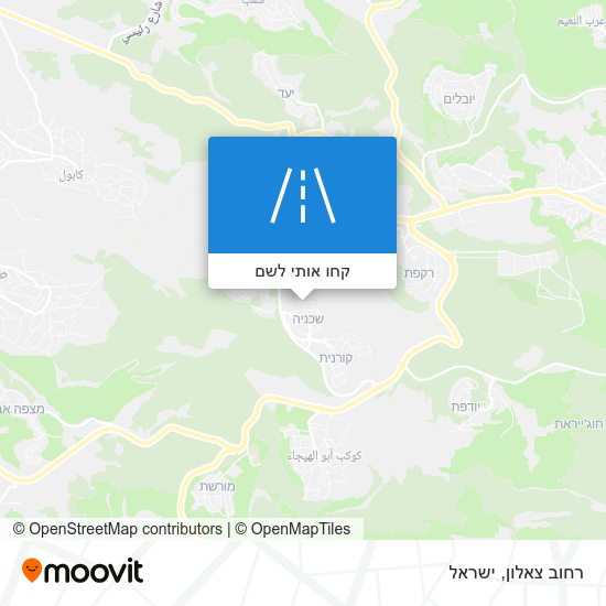מפת רחוב צאלון