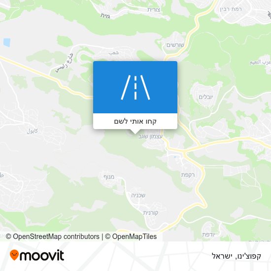 מפת קפוצ'ינו