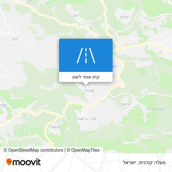 מפת מעלה קורנית