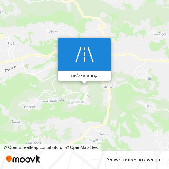 מפת דרך אש כמון צפונית