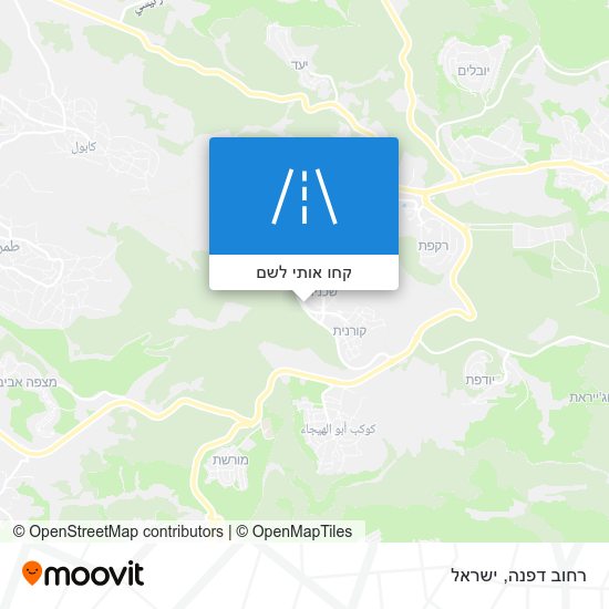 מפת רחוב דפנה