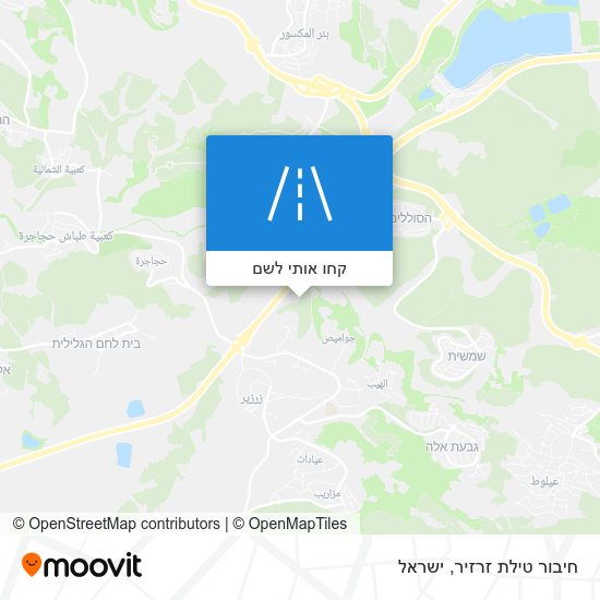 מפת חיבור טילת זרזיר