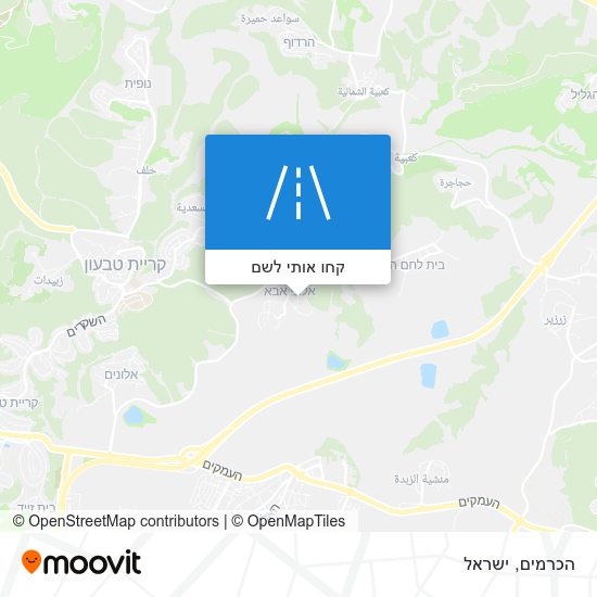 מפת הכרמים