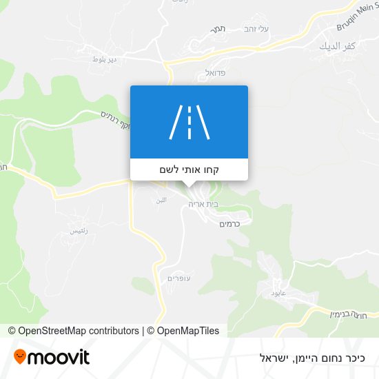 מפת כיכר נחום היימן