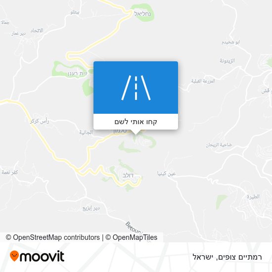 מפת רמתיים צופים