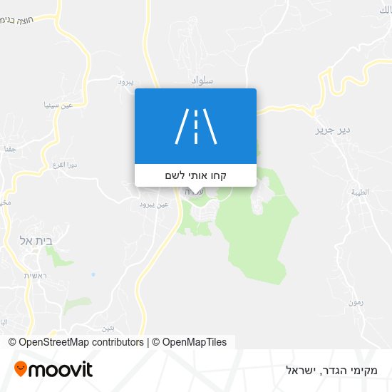 מפת מקימי הגדר