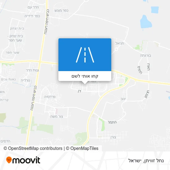 מפת נחל זוויתן