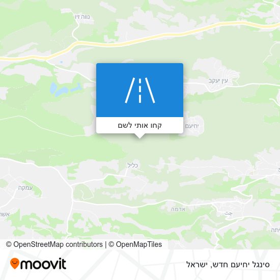 מפת סינגל יחיעם חדש