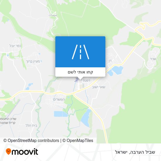 מפת שביל הערבה