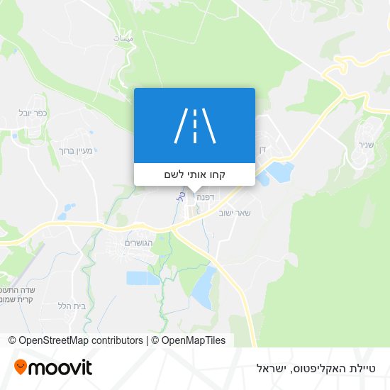 מפת טיילת האקליפטוס