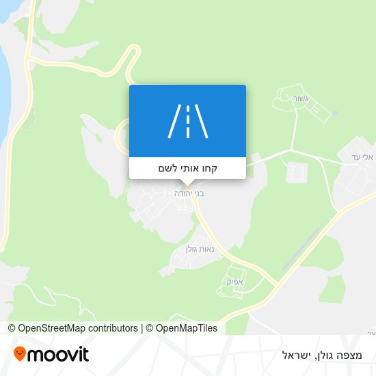 מפת מצפה גולן