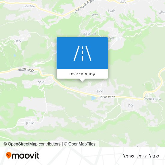 מפת שביל הגיא