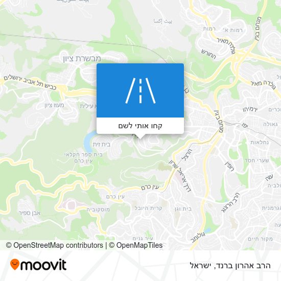 מפת הרב אהרון ברנד