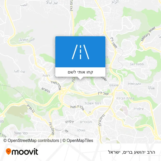 מפת הרב יהושע ברים