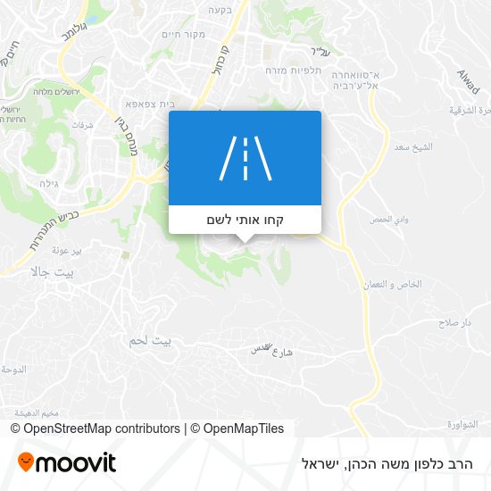 מפת הרב כלפון משה הכהן