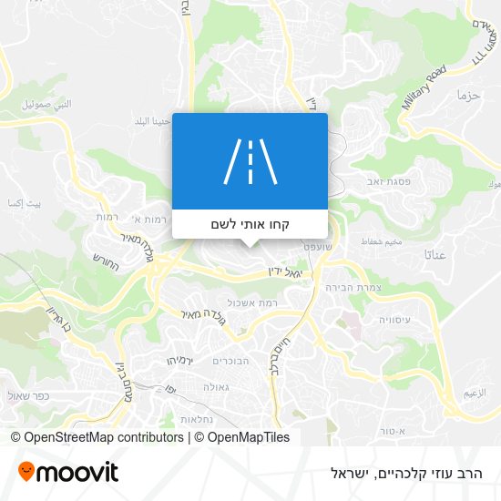 מפת הרב עוזי קלכהיים