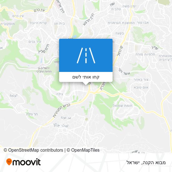 מפת מבוא הקנה