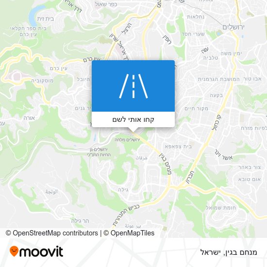 מפת מנחם בגין