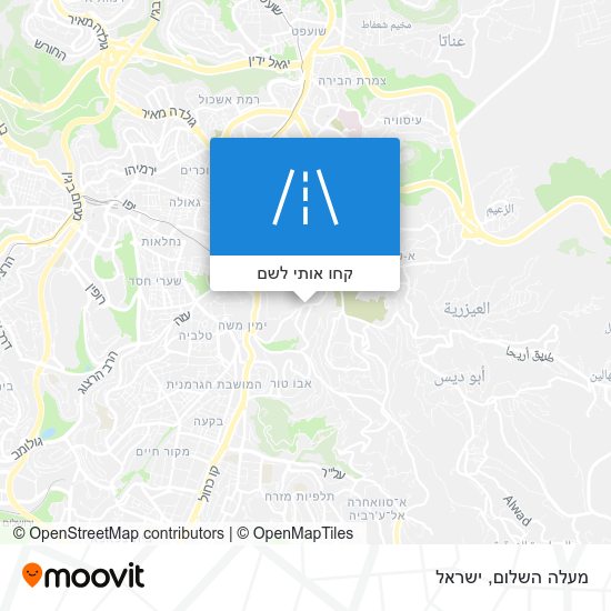 מפת מעלה השלום