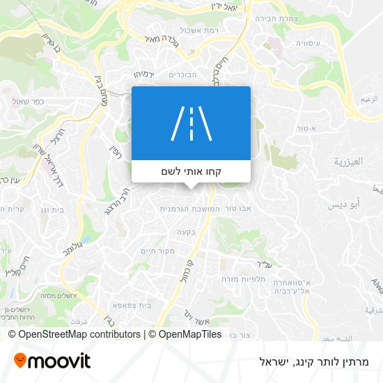 מפת מרתין לותר קינג