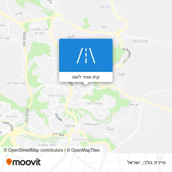 מפת סיירת גולני