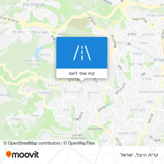מפת קרית היובל