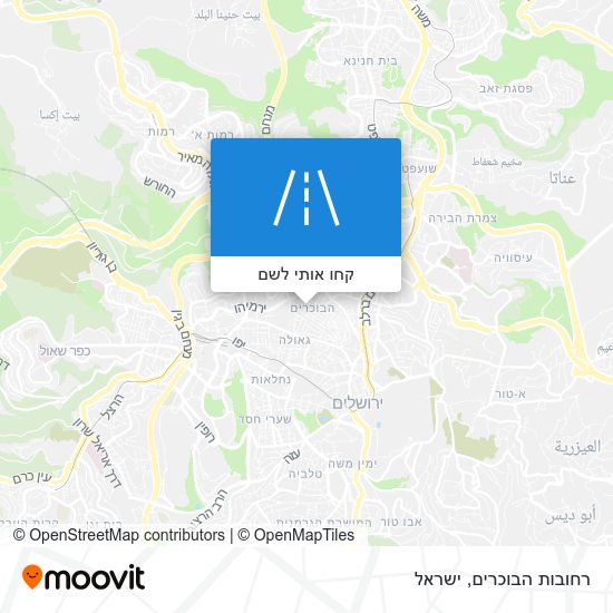מפת רחובות הבוכרים