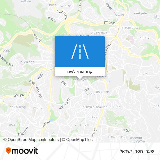 מפת שערי חסד
