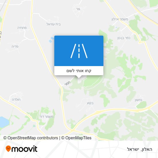 מפת האלון
