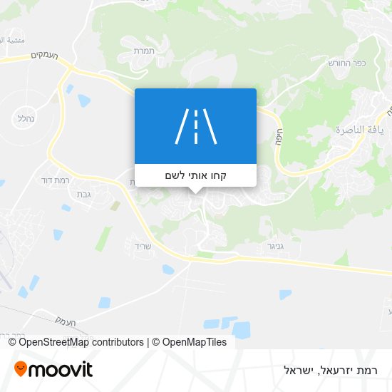 מפת רמת יזרעאל