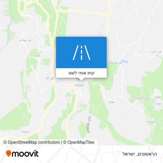 מפת הראשונים