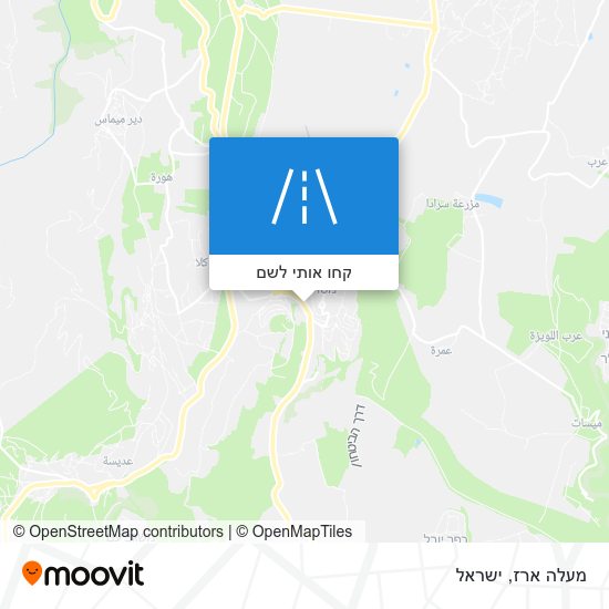 מפת מעלה ארז
